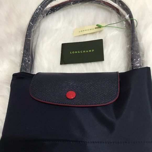 NWT. Longchamp Le Pliage CLUB Large NBLUE Tote - Picture 3 of 9